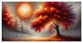 Tablou copacul vieții de toamnă în lumina soarelui