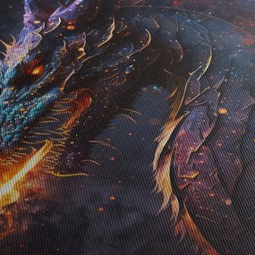 Tablou - Dragon scuipând flăcări (70x50 cm)