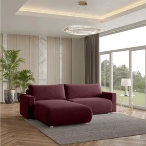 Coltar extensibil MONORA, burgundy, colt interschimbabil