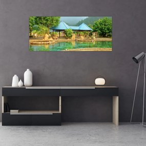 Shanghai hotel park (120x50 cm)