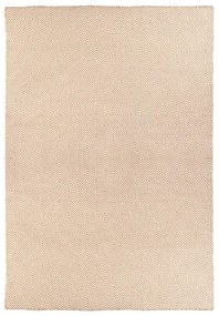 Covor reversibil pentru exterior din plastic reciclat Green Decore Solitaire, 90 x 150 cm, crem