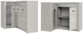 Comodă de colț Nadenas N15 O (Arin închis) (cu iluminat LED alb). 1104883