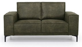 Canapea verde cu tapițerie din imitație de piele 164 cm Copenhagen – Scandic