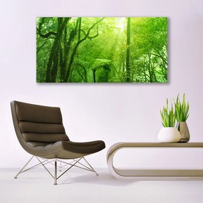 Tablou pe panza canvas Copaci Natura Brun Verde