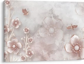Tablou - Flori roz (70x50 cm)