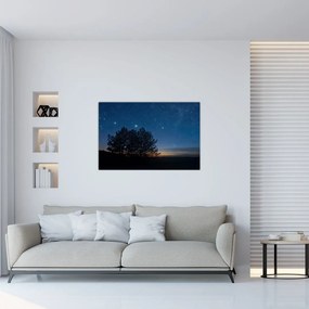 Tablou cu copaci noapte (90x60 cm)