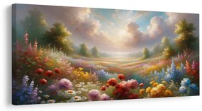 Tablou vale însorită cu flori