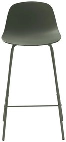Scaun de bar kaki din plastic 92,5 cm Whitby – Unique Furniture