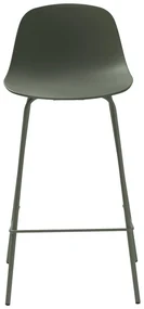 Scaun de bar kaki din plastic (înălțime șezut 67,5 cm) Whitby – Unique Furniture