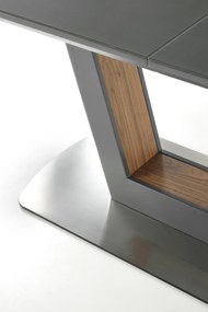 Masa extensibila Bilotti antracit - L 160-200 x l 90 x h 76 cm