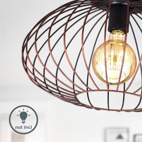 Lustră aplicată RETRO 1xE27/40W/230V cupru B.K. Licht 1471