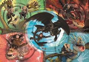 Cum să-ți dresezi dragonul Friends Puzzle Clementoni de 104 piese