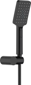 Set de dus cu suport fix Deante Alpinia negru