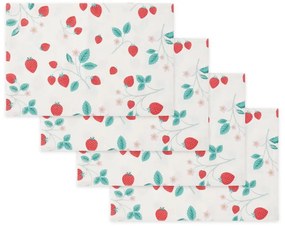 Suport pentru farfurii 4 buc. 30x46 cm Strawberry Garden – Catherine Lansfield