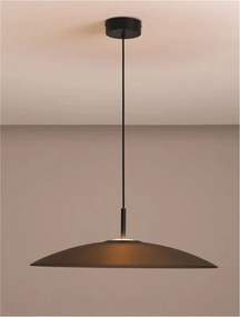 Lustra LED design modern POLIFEMO maro, 60cm
