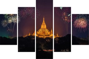Tablou cu artificii în Asia (150x105 cm)
