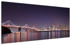 Tablou  cu privirea spre San Francisco, California (120x50 cm), în 40 de alte dimensiuni noi