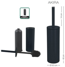 Spirella perie pentru WC Akira, negru mat