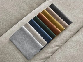 Canapea bej cu tapițerie din catifea 276 cm Sierra – Bobochic Paris