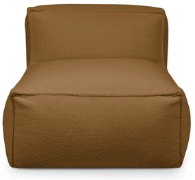 Fotoliu bean bag maro cu tapițerie din țesătură bouclé Mass Open Modul 90 – SLOWDOWN