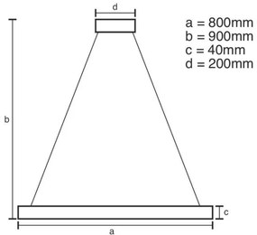 Lustră LED dimabilă pe cablu Brilagi CIRCLE LED/55W/230V 3000-6500K auriu + telecomandă