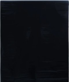 vidaXL Folie pentru fereastră statică, negru mat, 45x500 cm, PVC