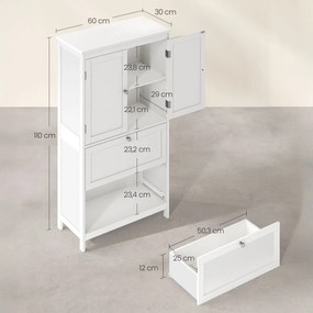Comodă E1055 WT, 60 cm