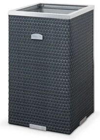 Ghiveci de rattan Novara antracit 35x35x60