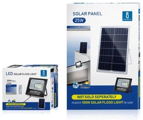 Aigostar - Proiector solar LED reglabil 100W/3,2V IP67 cu telecomandă