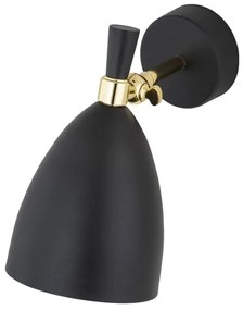 Aplică CHARLOTTE 1xE27/15W/230V neagră/aurie Argon 4701