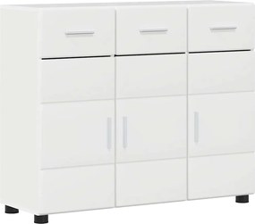 vidaXL Bufet FLORIN Alb lucios 88,5 x 30,5 x 73 cm Lemn compozit