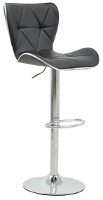 Scaun Bar Joden Piele Ecologica Negru