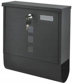 Két oldalról nyitható acél postaláda