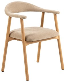 Scaun de dining bej/în culoare naturală Addi – Actona