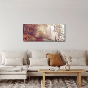 Tablou - Plimbarea de toamnă prin pădure (120x50 cm)