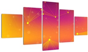 Tablou modern colorat (125x70 cm), în 40 de alte dimensiuni noi