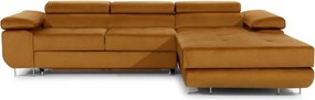 Colțar lemn masiv Extensibil Celis Ladă Depozitare Personalizabil, 289 × 203 × 85 cm - Monolith 48, Dreapta