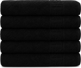 Set 5 Prosoape Premium, 100% Bumbac, Absorbante și Pufoase