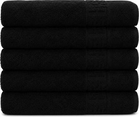 Set 5 Prosoape Premium, 100% Bumbac, Absorbante și Pufoase