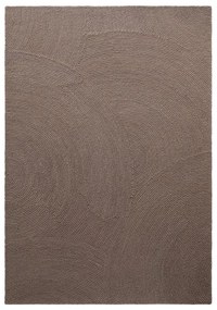 Covor taupe țesut manual din lână 120x180 cm Eleni Taupe – Hanse Home