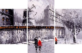 Tablou - Pictură în ulei a orașului II. (90x60 cm)