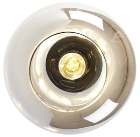 Plafoniera inteligentă neagră cu auriu și sticlă fumuriu, inclusiv Wi-Fi A60 - Zuzanna