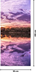 Fototapet pentru ușă - Cerul violet (95x205cm)