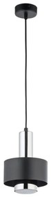 Lustră pe cablu RIF LUX 1xGX53/12W/230V d. 15 cm negru/crom lucios