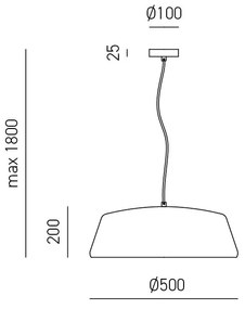 Lustra din aluminiu BLANCA alb, negru, nickel sau alama