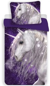 Unicorn Purple set de lenjerie de pat 140×200cm, 70×90 cm