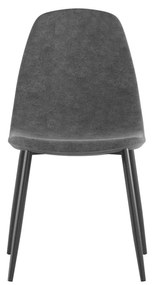 STONES Scaun din piele ecologică 44cm X 50cm H. 84cm | Aosom Romania