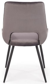 Scaun de bucaterie Thesia, gri/negru
