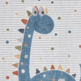 Covor pentru copii albastru/gri deschis 120x170 cm Vida Kids Dinosaur – Think Rugs