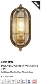 Aplica de perete iluminat exterior traditional IP64 Bulkhead